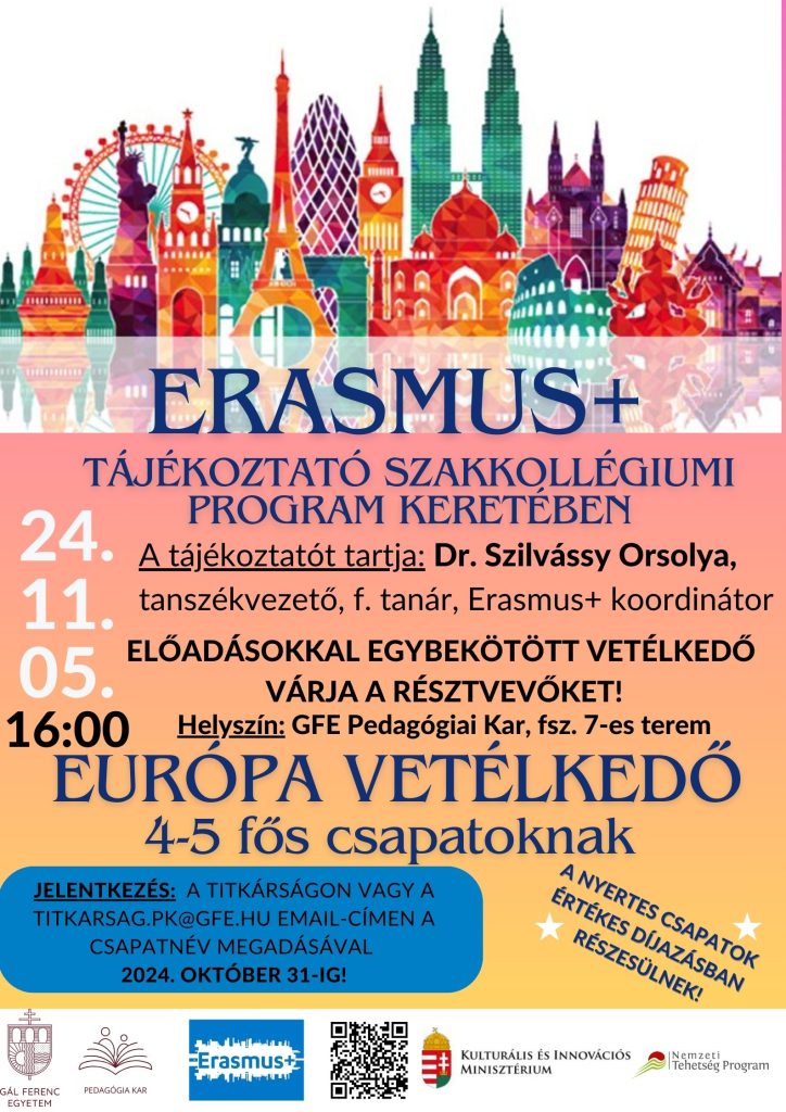 Erasmus+ tájékoztató